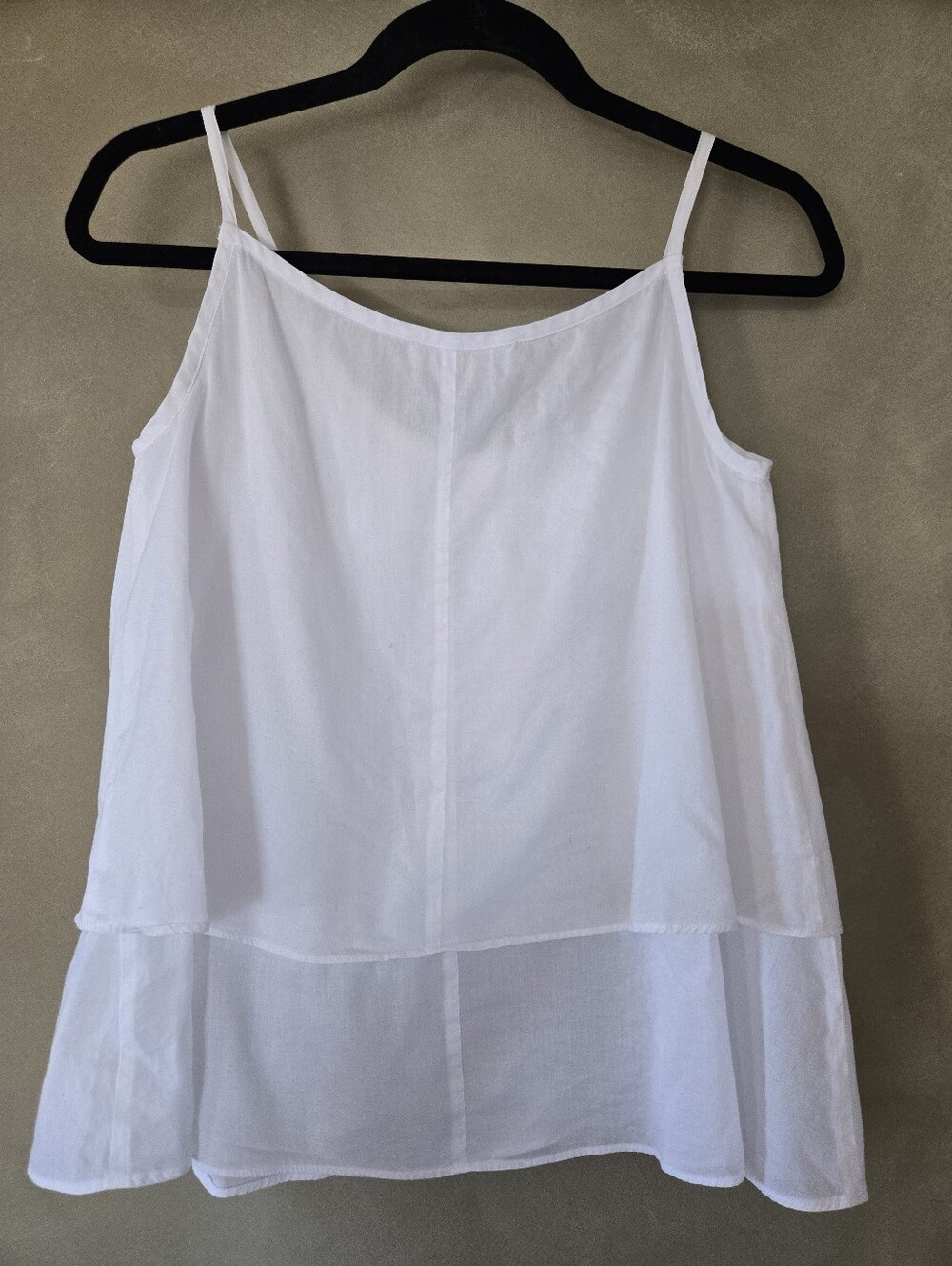 MICHAEL Michael Kors (165$) | White Ruffle Layered Cami Tank Top, Size S - Picture 3 of 5